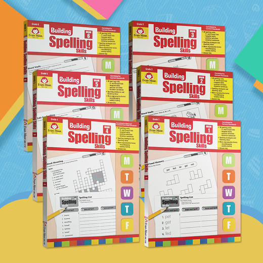 Evan-Moor Building Spelling Skills TE 每日练习 拼写技能 商品图3