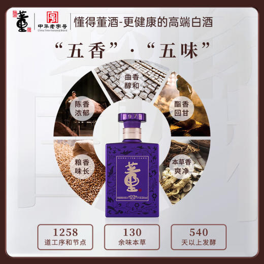 【仅供集采】董酒 密藏D3 50度兼香型高度白酒500ML*6瓶 箱装 商品图2