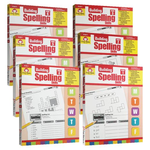 Evan-Moor Building Spelling Skills TE 每日练习 拼写技能 商品图2