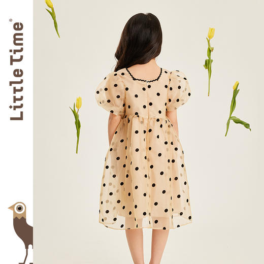 littletime女童连衣裙夏超仙网纱公主裙2023新款韩版洋气蓬蓬纱裙 商品图2