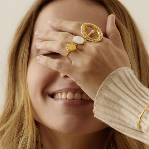 北京仓｜Elise Tsikis-Ligari-白贝母 戒指［法国设计师］ 商品图1