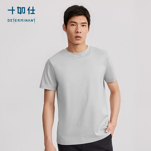 十如仕圆领重磅液氨丝光短袖T恤-T02-01 商品图9