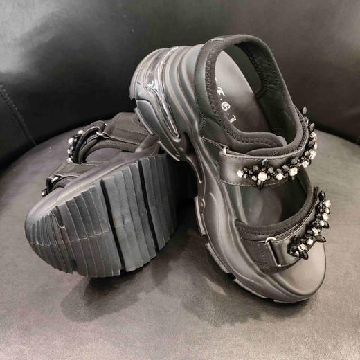 LFGJ 14507新款水钻串珠重工松糕厚底百搭休闲凉鞋 商品图9