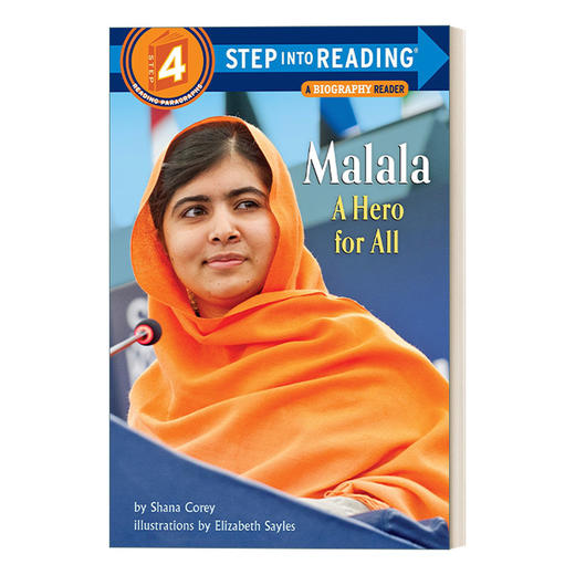 英文原版 Step into Reading 4 - Malala A Hero for All 马拉拉 所有人的英雄 英文版 进口英语原版书籍 商品图0