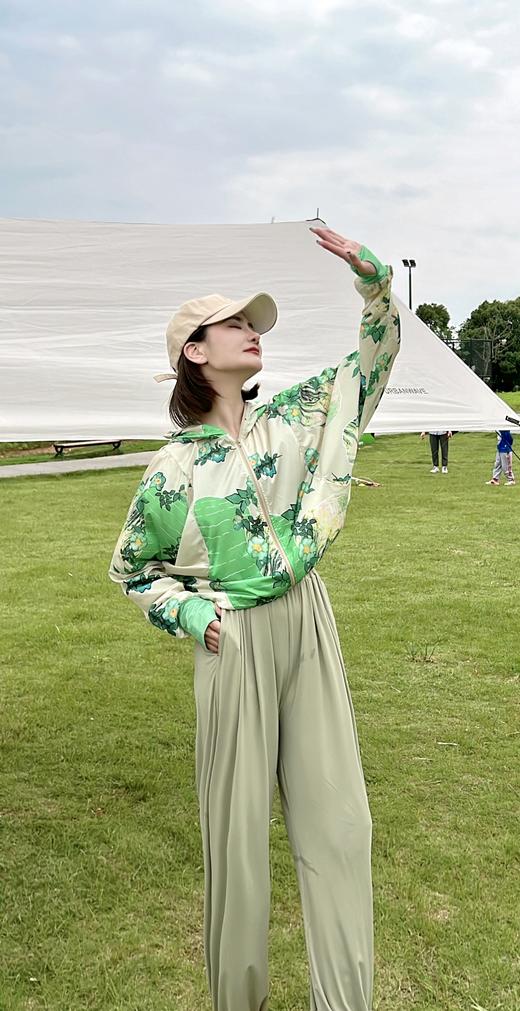 XL5臣禾【防晒裤】冰丝凉感阔腿裤束脚九分裤9232060479 商品图7