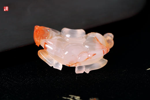 南红冰飘【马上有财】摆件 商品图4