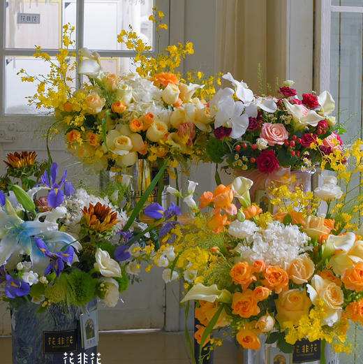 《晨希》进口马蹄莲跳舞兰奶油杯高级抱抱桶 商品图10