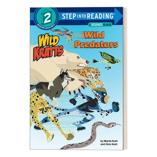 英文原版 Step into Reading 2 - Wild Predators Wild Kratts 动物兄弟 野外食肉动物 英文版 进口英语原版书籍 商品图0