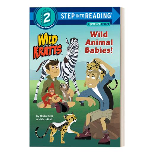英文原版 Step into Reading 2 - Wild Animal Babies! Wild Kratts 动物兄弟 野外动物宝宝 英文版 进口英语原版书籍 商品图1