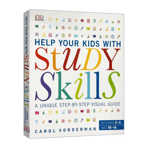 帮你的孩子掌握学习技巧 英文原版 Help Your Kids With Study Skills DK家庭教育系列 英文版进口原版英语书籍 商品图1