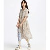南二楼渔牌2023年夏小碎花半开扣连衣裙FGHA0030精品女装 商品缩略图2