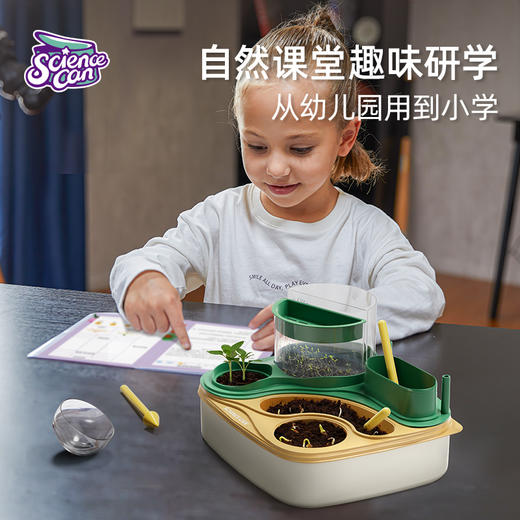 科学罐头植物种植课套装儿童植物生长观察盒幼儿园小学科学小实验套装种菜玩具 商品图4