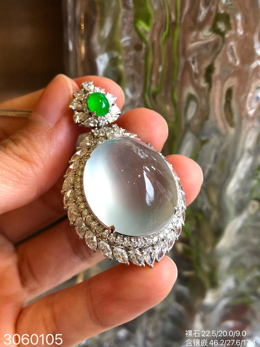 玻璃蛋面吊坠【3060105】具体价格微信咨询 商品图1