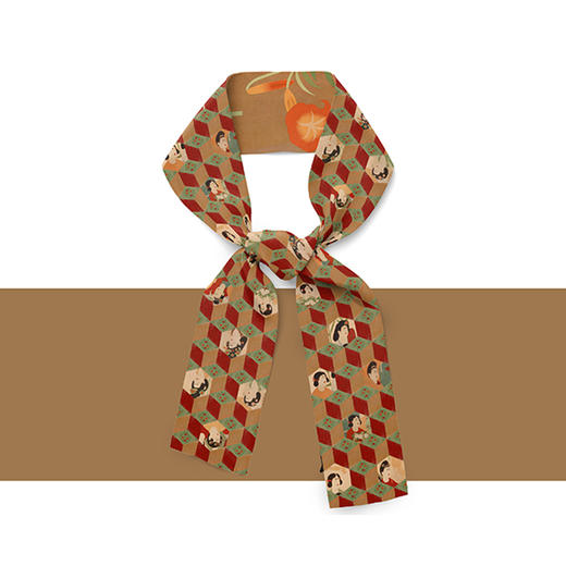 读者书店 |  熠彩敦煌丝巾原创国风编发带壁画送礼丝巾方巾 商品图1