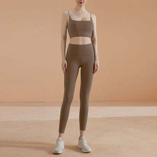 莱卡简约吊带运动内衣女欧美外穿细肩带美背心带胸垫健身瑜伽文胸 商品图2