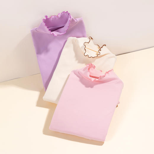 贝贝怡童装儿童春秋套头上衣女孩新款大童女童打底衫 商品图4