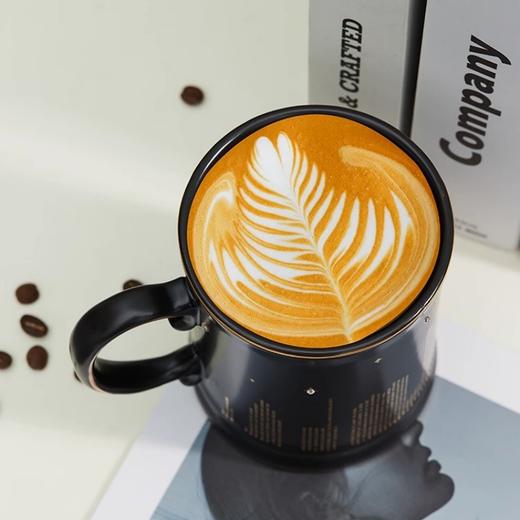 大都会艺术博物馆Logo系列 璀璨建筑黑金彩色陶瓷马克杯 商品图3