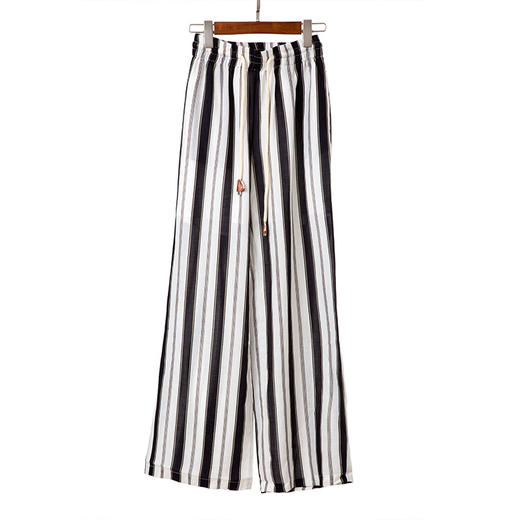 条纹阔腿裤 商品图0