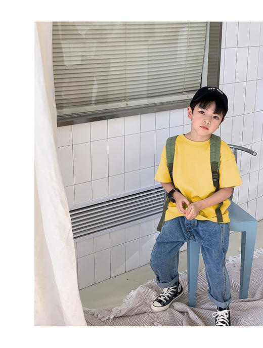 【49.9/2件】男女纯棉夏季半袖上衣 中大童短袖 90-170码可选 高品质儿童棉质短袖上衣 儿童t恤宝宝衣服 商品图6