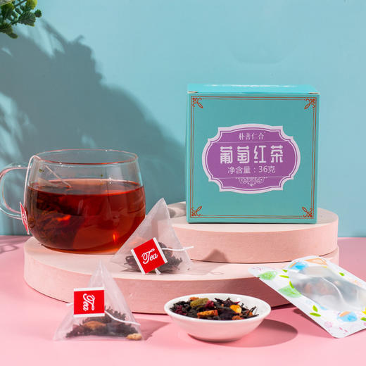 「拍1发2！到手两盒」花草茶果茶蜜桃乌龙茶 单盒12袋装 冷泡茶桂花葡萄乌龙茶玫瑰红茶茶饮 商品图0