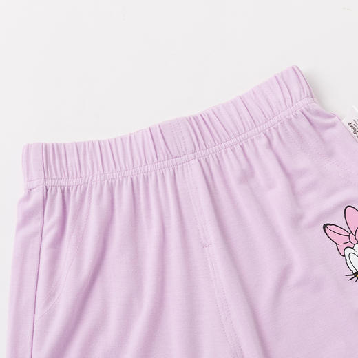 迪士尼童装女童短袖t恤九分裤套装夏季中小童天丝莫代尔两件套232T1489 商品图6