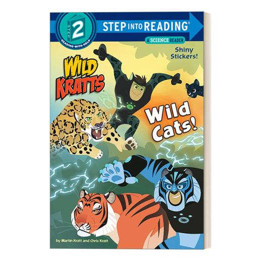 英文原版 Step into Reading 2 - Wild Cats! Wild Kratts 动物兄弟 野猫 英文版 进口英语原版书籍 商品图1