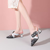 优雅百搭，印花撞色花朵包头凉拖鞋YSML-A028-138 商品缩略图0