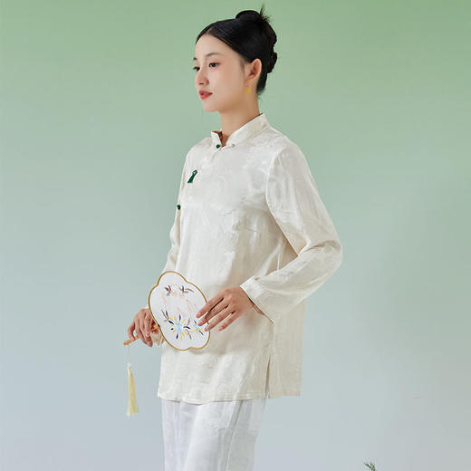 致橡树2023中式天丝提花衬衣F230031 商品图4