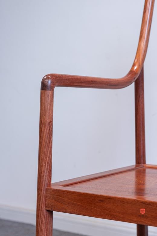 红桥红  家具严选  缅甸花梨(大果紫檀）  【S背高梳背椅 三件套】 商品图6