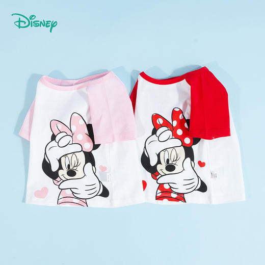 迪士尼童装女童纯棉短袖T恤夏季新品可爱米妮洋气中小童卡通印花T 商品图8