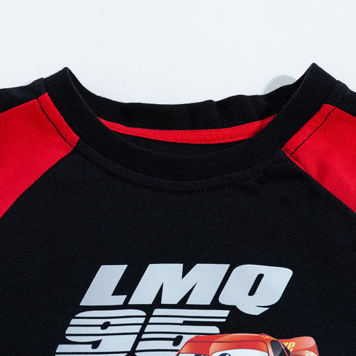 迪士尼童装男童纯棉两件套装短袖t恤短裤夏季清爽赛车运动套装222DT0148
 商品图8