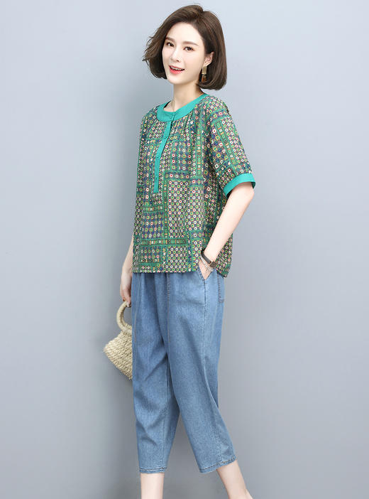 时尚印花，气质休闲两件套HR-YLDS8839 商品图10