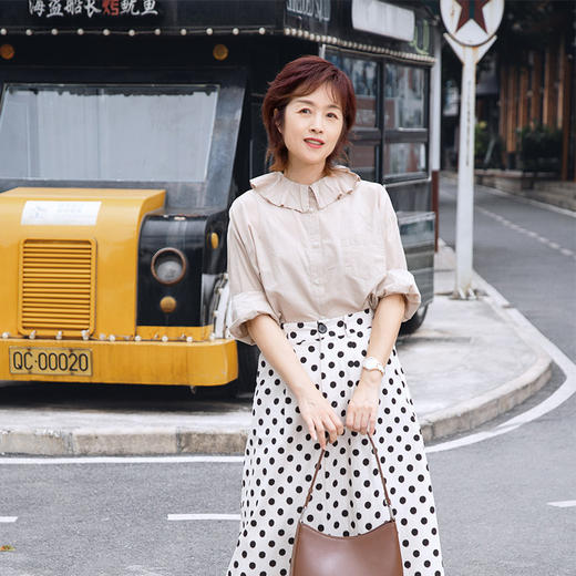 荷叶领边衬衫 商品图1