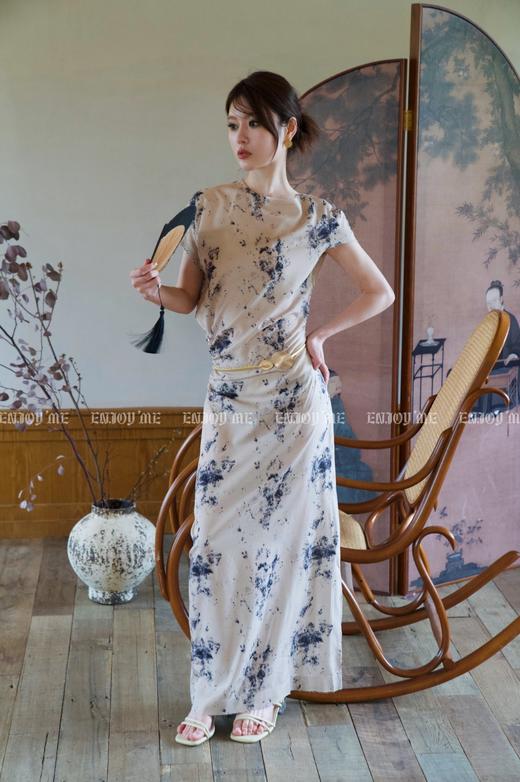 【门店同款】夏季墨染印花不规则连衣裙 150723861 商品图6