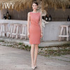IWY/轻奢名媛职业连衣裙女夏季无袖打底内搭粉色高级感简单大方气质裙Q754 商品缩略图3