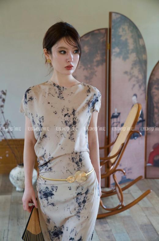 【门店同款】夏季墨染印花不规则连衣裙 150723861 商品图7