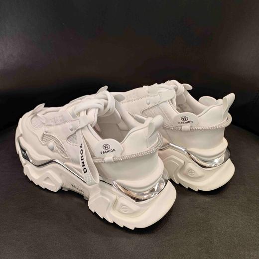 LFGJ10107设计师高级感拼色厚底增高老爹鞋 商品图8