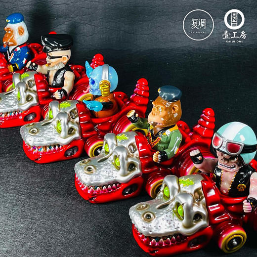 现货 壹工坊 鳄鱼红车 搪胶 商品图0