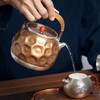 臻宝堂银壶原创铜包银烧水壶纯手工雕刻煮茶壶中式茶具家用送礼养生茶器 流金岁月-傲春 约900ml样品 商品缩略图3