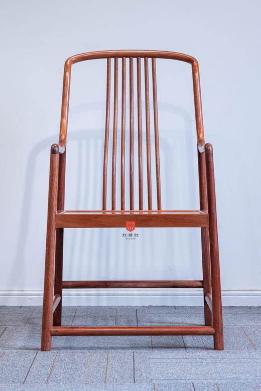 红桥红  家具严选  缅甸花梨(大果紫檀）  【S背高梳背椅 三件套】 商品图2