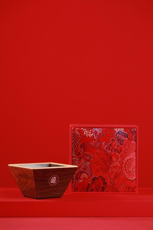 SDCC0073-1°日进斗金 大红酸枝米斗型食碟 商品图6