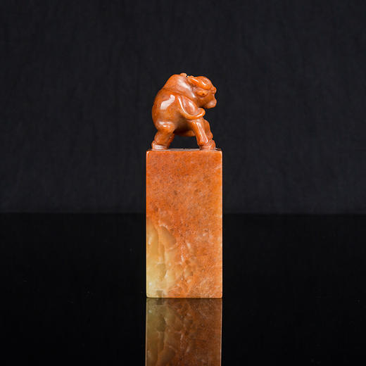 学习强国-西泠印社印度红石牛印章3*9cm 商品图1