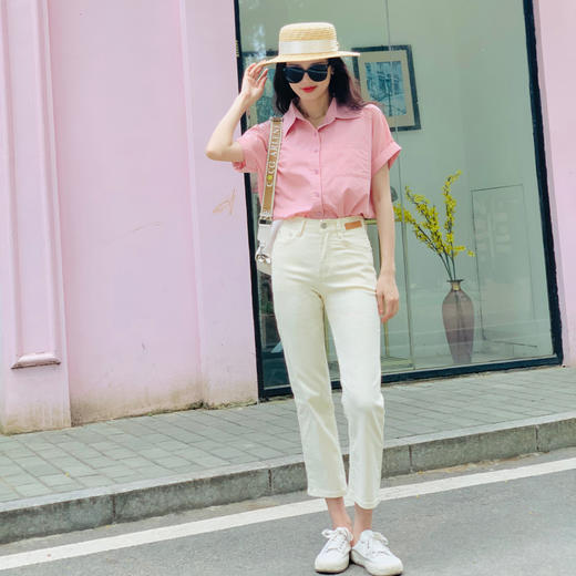 【百图lulu定制】【俏佳人衬衫】宽松插肩袖 不挑身材 翻折袖口 大口袋衬衫 商品图6