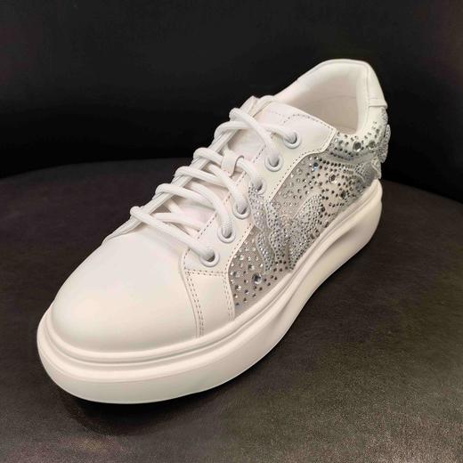 LFGJ 14648蝴蝶水钻透气网面小白鞋 商品图0