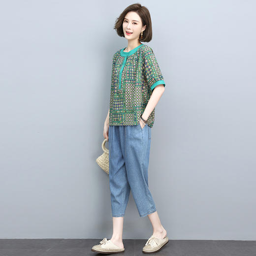 时尚印花，气质休闲两件套HR-YLDS8839 商品图9