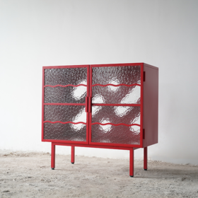 与光共舞 光头仔的游乐园 定制款 Insteel 格窗柜 布莱卡红系列