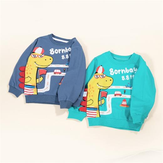 贝贝怡童装圆领套头卫衣卡通洋气新款长袖上衣中大童新款卫衣 商品图6