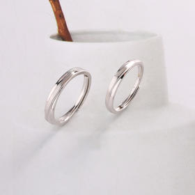 【宏艺珠宝】永恒浪漫情侣对戒·银s925戒指HS