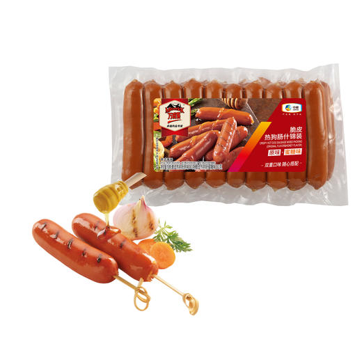 万威客脆皮热狗肠什锦装（原味+蜜糖味）500g*4袋 商品图0