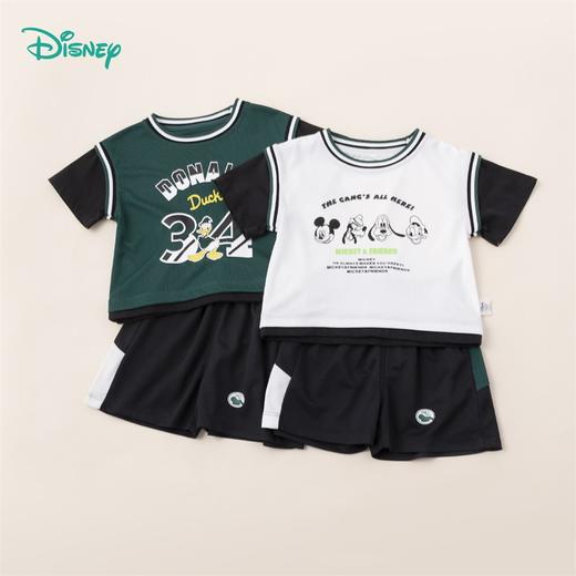 【商场同款】迪士尼童装 拼接假两件短袖套头套装夏季男童潮酷运动风套装222DT0151
 商品图5
